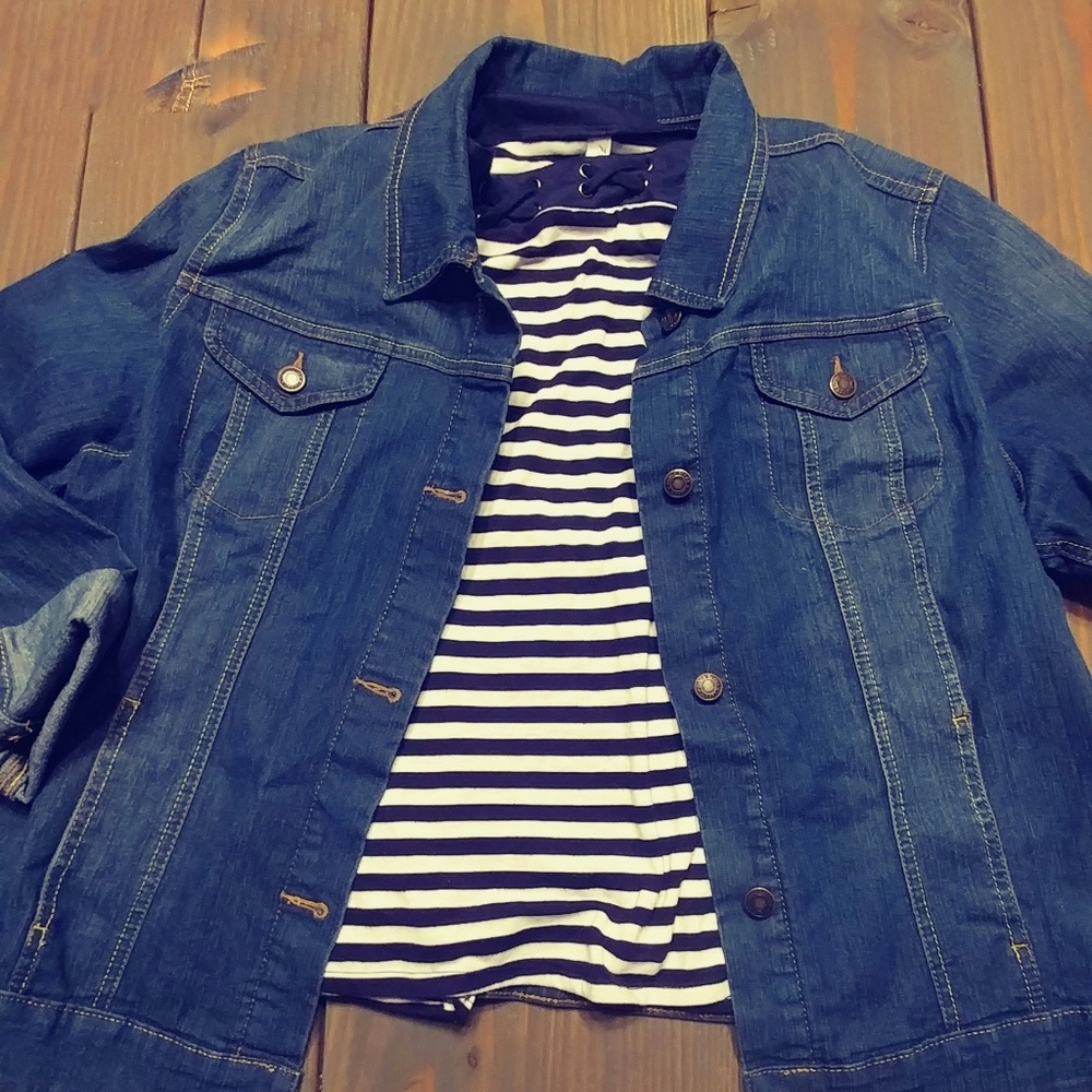 Denim jacket and top